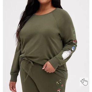 Torrid Studio Ghibli Pullover Sweatshirt- French Terry Totoro Garden
